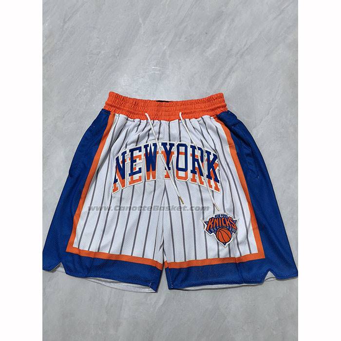Pantaloncini New York Knicks Citta 2024-25 Just Don Bianco